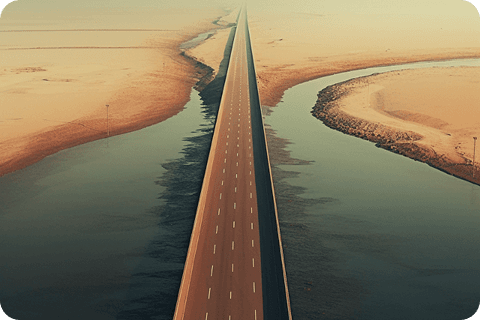 Illustration representing a unique business journey and personalized path for each agency